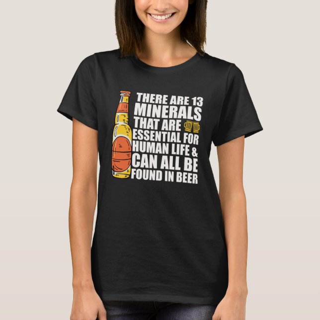 Camiseta Beer is Essential for Life Fun Fact  Beer Drinker (Frente)