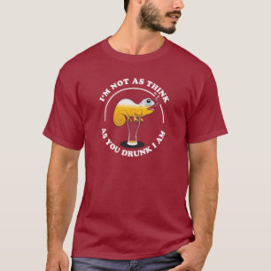 Camiseta Beer Lover Cameleon E Engraçada Cotação De Bebendo