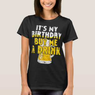 Camiseta Beer Lover É o meu Comprar de aniversário Um Dri d
