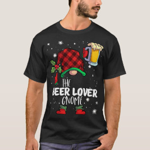 Camiseta Beer Lover Gnomo Xadrez Vermelho Buffalo Correspon