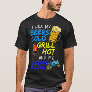 Camiseta Beer Lover Grillmaster Meat Grillmaster Trator P