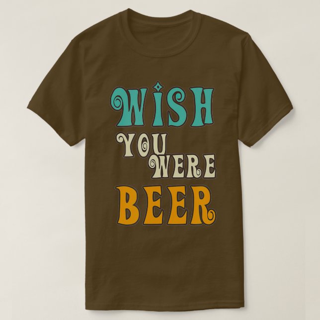 Camiseta Beer Lover - Queria Que Você Fosse Bebida Retro En (Frente do Design)