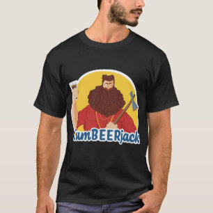 Camiseta Beer LumBEERjack Bearded Lumberjack Beer Drinker