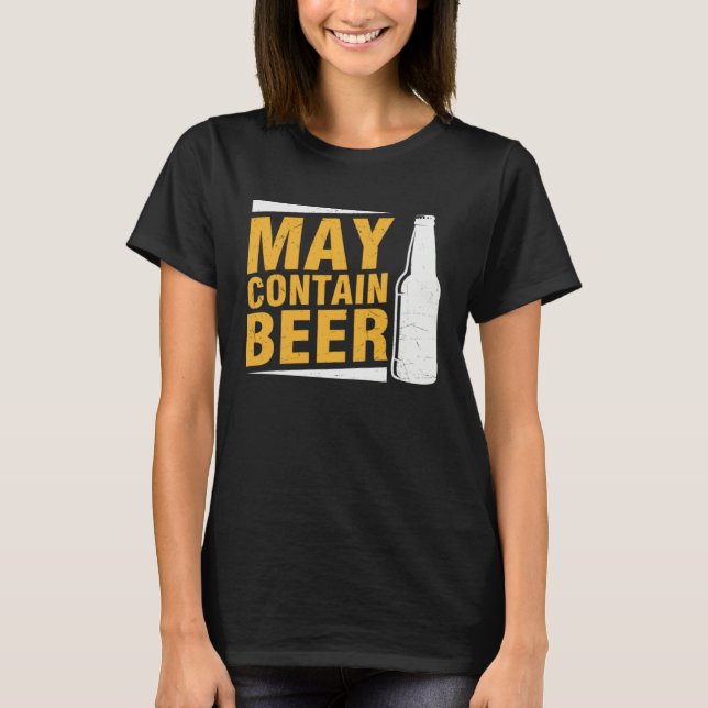 Camiseta Beer  May Contain Beer (Frente)