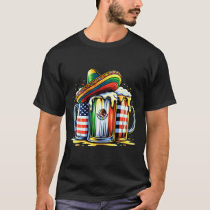 Camiseta Beer Mexicano Bandeira Cinco De Mayo Partido Beben