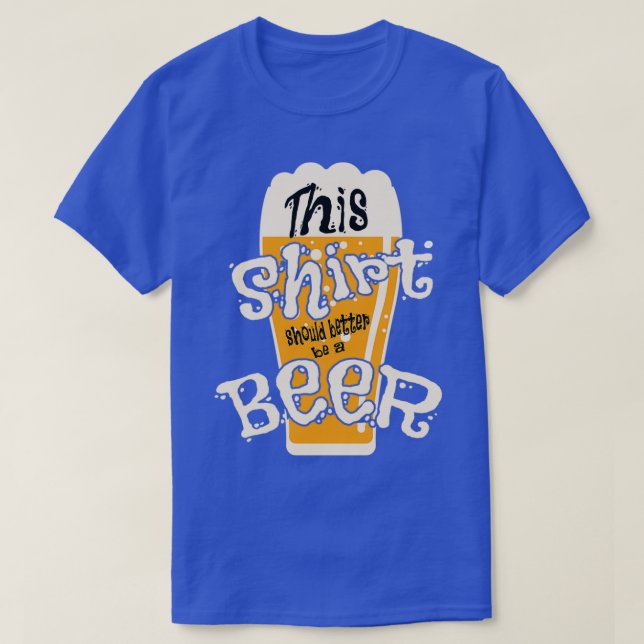 Camiseta Beer Mug com citação de cerveja (Frente do Design)