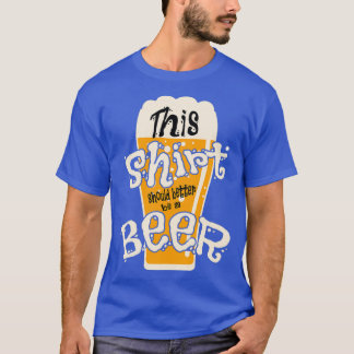 Camiseta Beer Mug com citação de cerveja