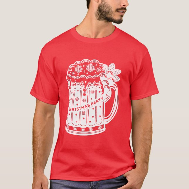 Camiseta Beer Mug da Festa de Natal (Frente)
