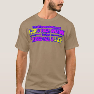Camiseta Beer Opinion Funky Vestido