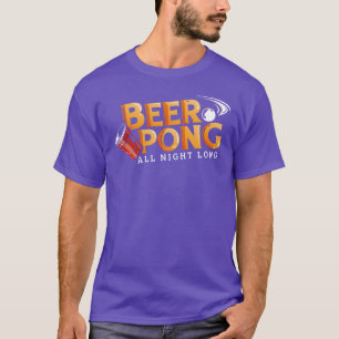 Camiseta Beer Pong a Noite Inteira Equipe Personalizada