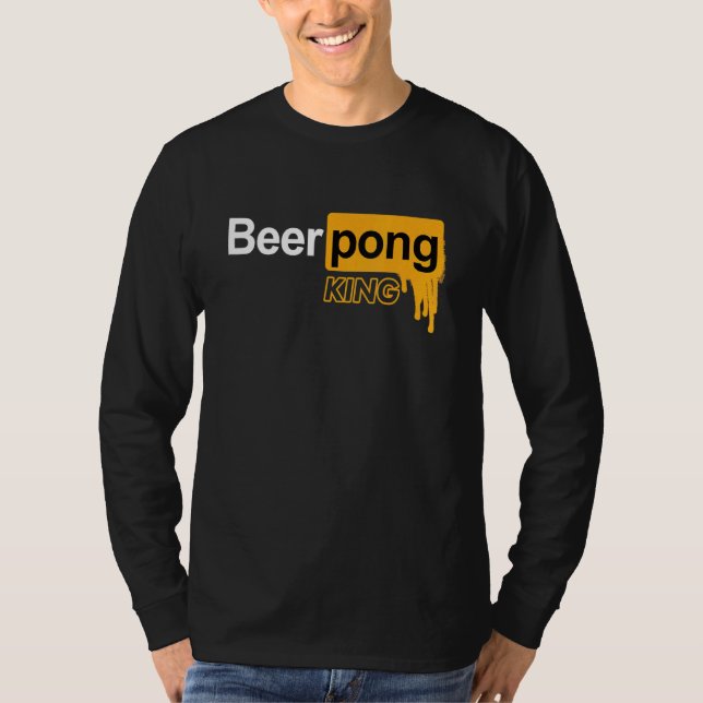 Camiseta Beer Pong - Bebendo Beer Pong (Frente)