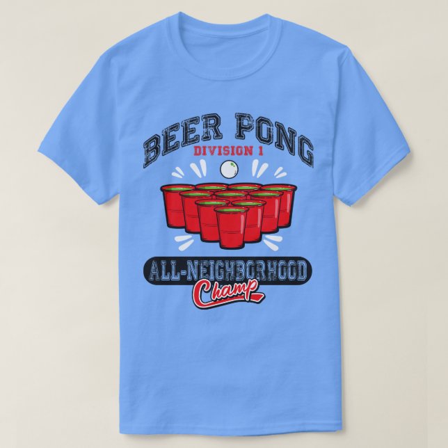 Camiseta Beer Pong - Carimbo de toda a vizinhança (Frente do Design)