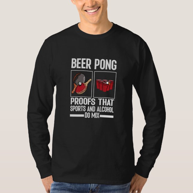 Camiseta Beer Pong Prova Que Esportes E Álcool Misturam Ta (Frente)