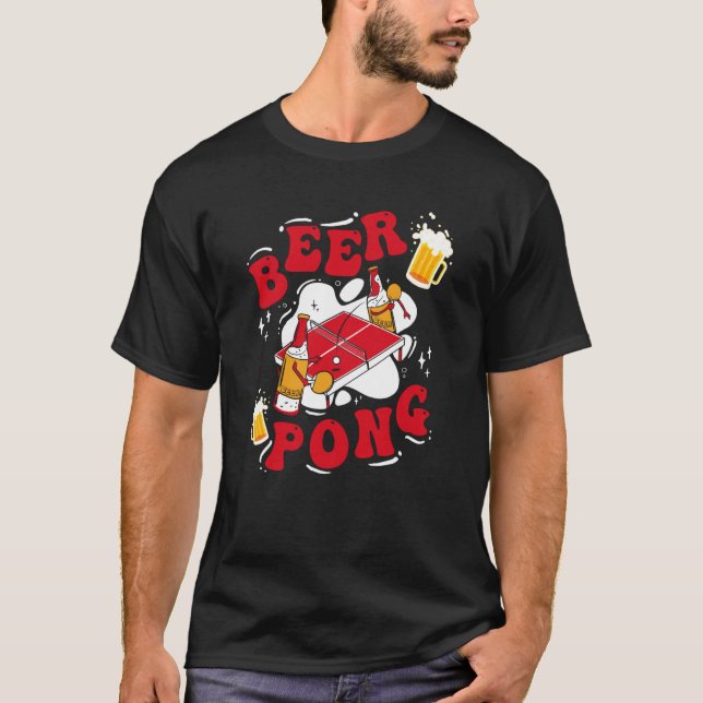 Camiseta Beer Pong Table Party Game Drinking Game Beer Pong (Frente)