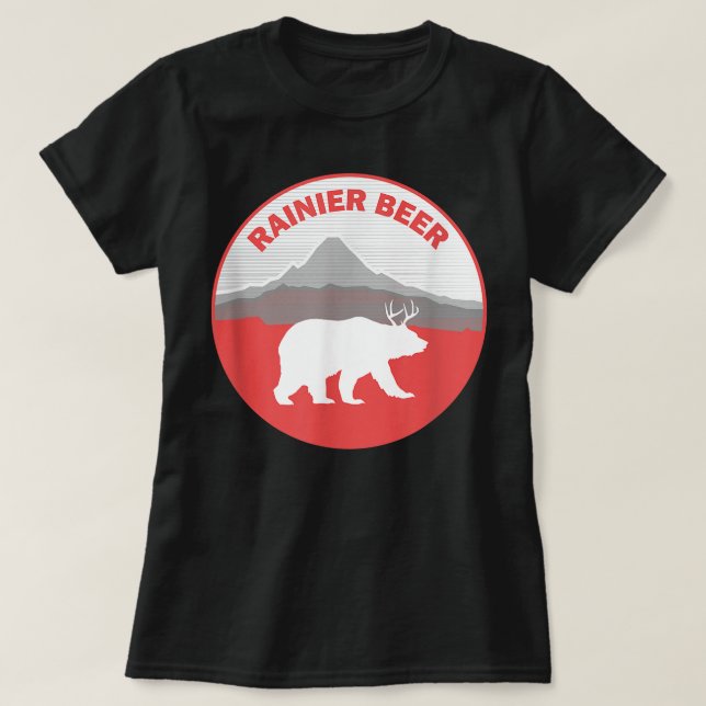 Camiseta Beer Rainier roupa (Frente do Design)