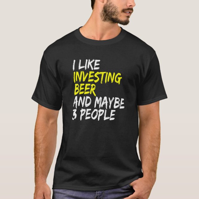 Camiseta Beer real estate cash flow I like Investing & Beer (Frente)