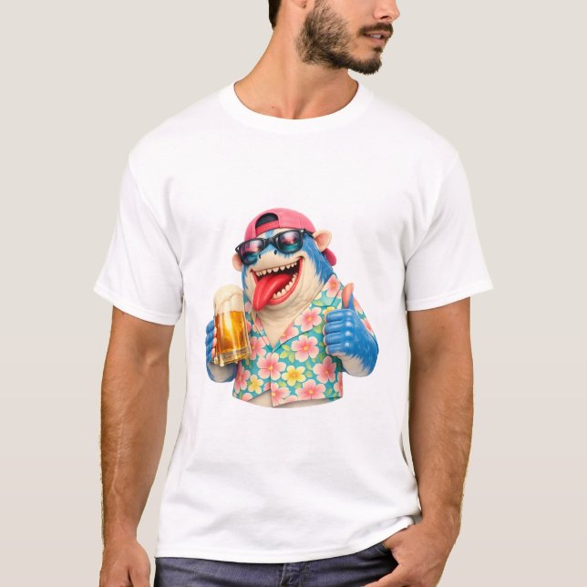Camiseta Beer Shark Paradise (Frente)