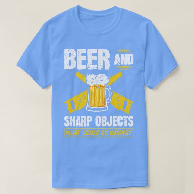 Camiseta Beer Sharp Objects What Can Go Wong Penter (Frente do Design)