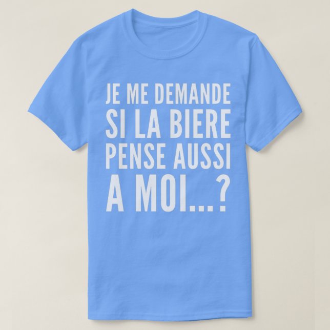 Camiseta Beer também pensa em mim presente de aperitivo eng (Frente do Design)
