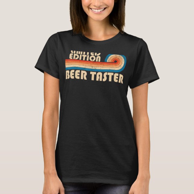 Camiseta BEER TASTER Funny Job Profissão de Título Aniversá (Frente)