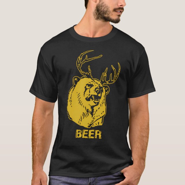 Camiseta Beer Urso - Gráficos Profissionais (Frente)