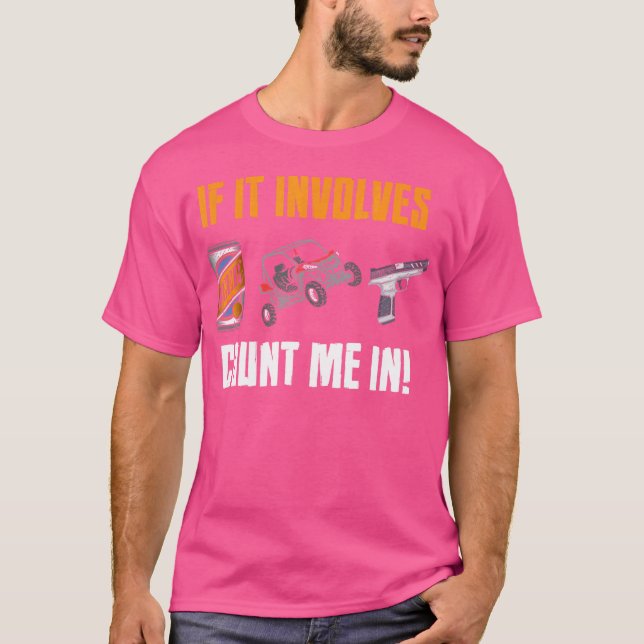 Camiseta Beer Utv Guns Ao Longo De Quatro Rodas Quad (Frente)