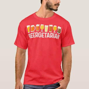 Camiseta Beergetarian Funny Bebendo Beer Lover Brewe