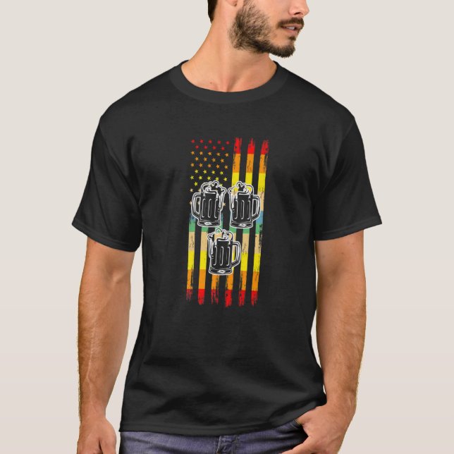 Camiseta Beermug Flag Beer Mug (Frente)