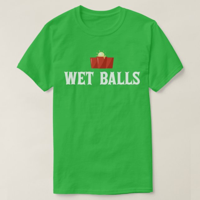 Camiseta Beerpong Team Clothing Wet Balls T (Frente do Design)