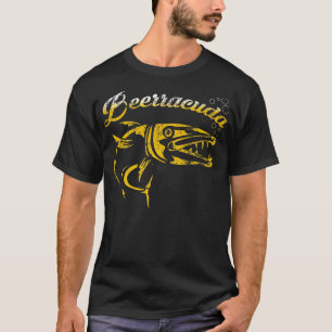 Camiseta Beerracuda. Engraçado Barracuda Pun Beer Bebendo