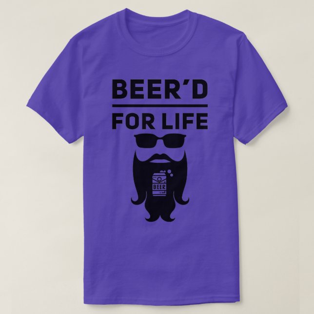 Camiseta Beerx27d Para A Vida Royal Blue (Frente do Design)