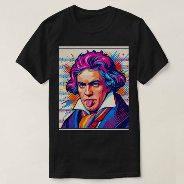 Camiseta beethoven (Frente do Design)