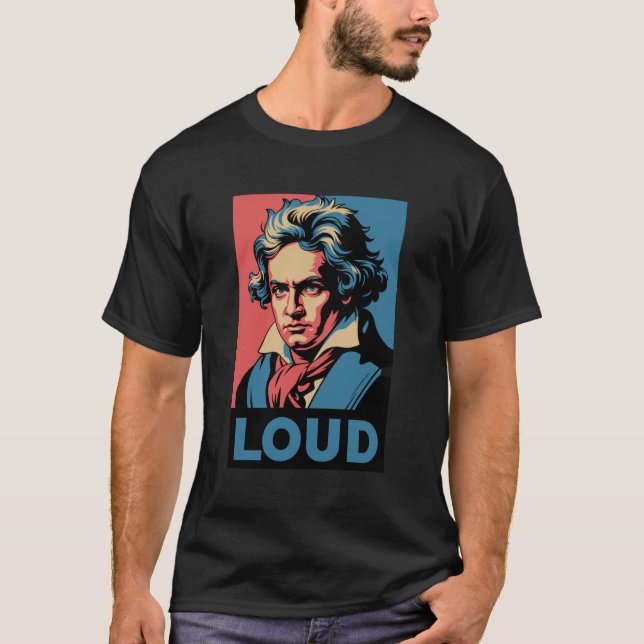 Camiseta Beethoven Engraçado Alto (Frente)