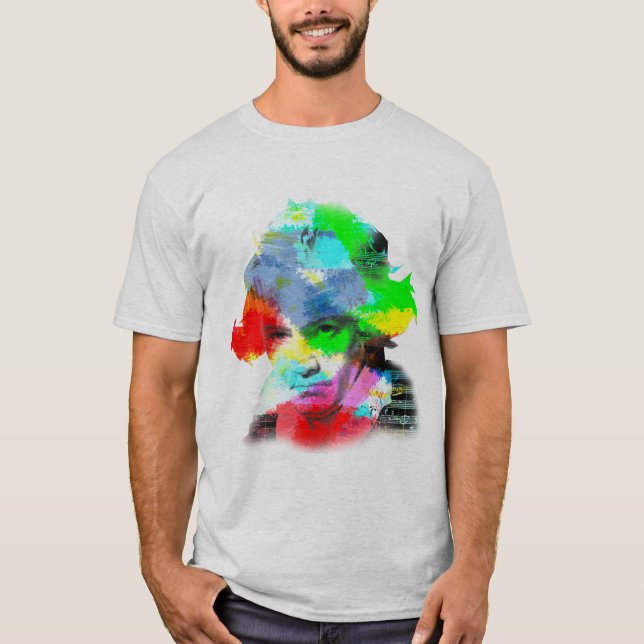 Camiseta Beethoven na cor (Frente)