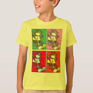 Camiseta Beethoven, pop-art