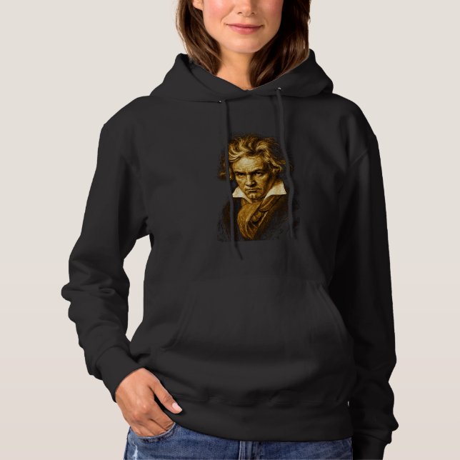 Camiseta Beethoven-Portrait Ludwig Van Beethoven Clássico (Frente)
