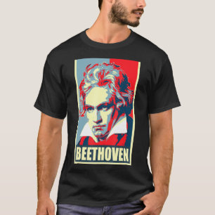 Camiseta Beethoven Propaganda Poster Pop Art
