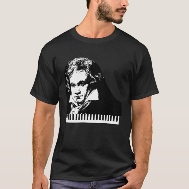 Camiseta Beethoven van Beethoven Piano Teacher (Frente)