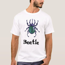 Beetle green pixel art