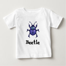 Camiseta Beetle purple pixel art