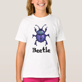 Camiseta Beetle purple pixel art