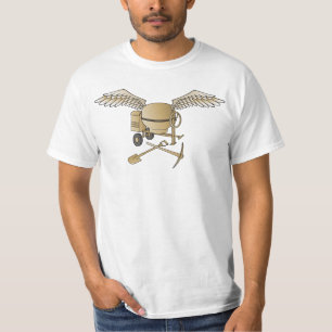 Camiseta bege betuminoso