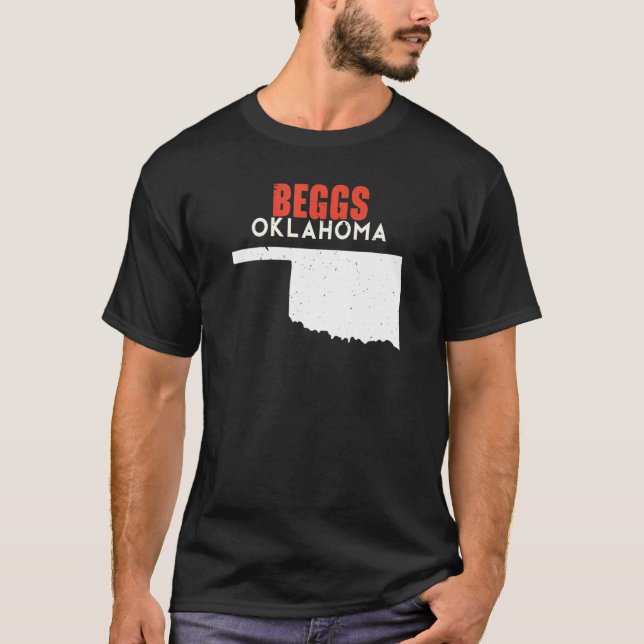 Camiseta Begg USA State America Viagem Oklahoman (Frente)