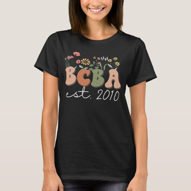 Camiseta Behavior Analyst BCBA Behavior Therapist ABA Est 2 (Frente)