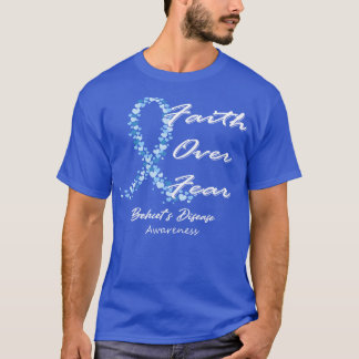 Camiseta Behcets Sensibilização Fé Sobre Medo
