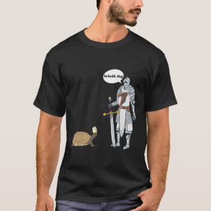 Camiseta Behold Dog Engraçado Tartaruga Vestindo Um Padre H
