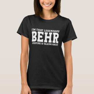 Camiseta Behr Nome Pessoal Nome Nome Funny Behr
