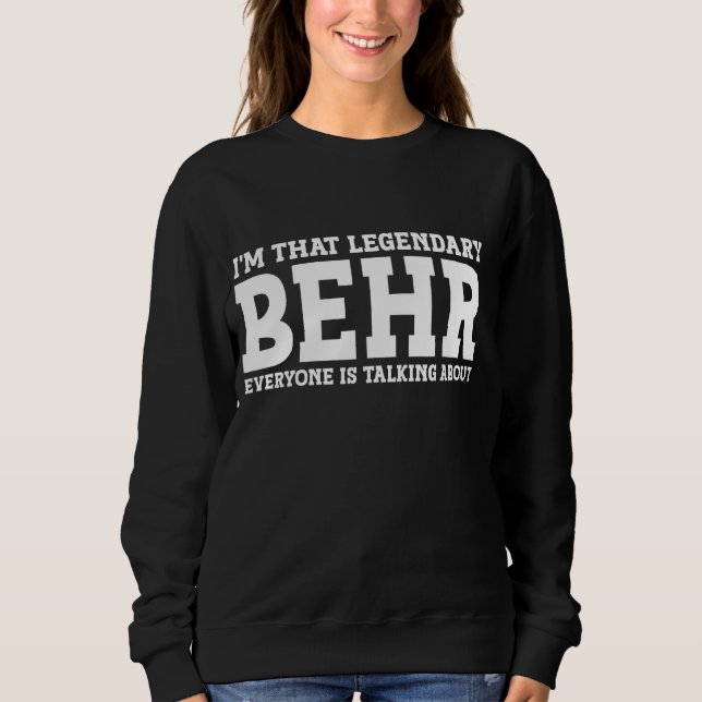 Camiseta Behr Nome Pessoal Nome Nome Funny Behr (Frente)