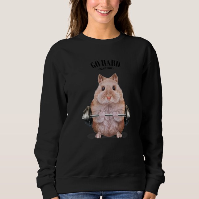 Camiseta Beige Dwarf Hamster Muscle Training Welevaging (Frente)