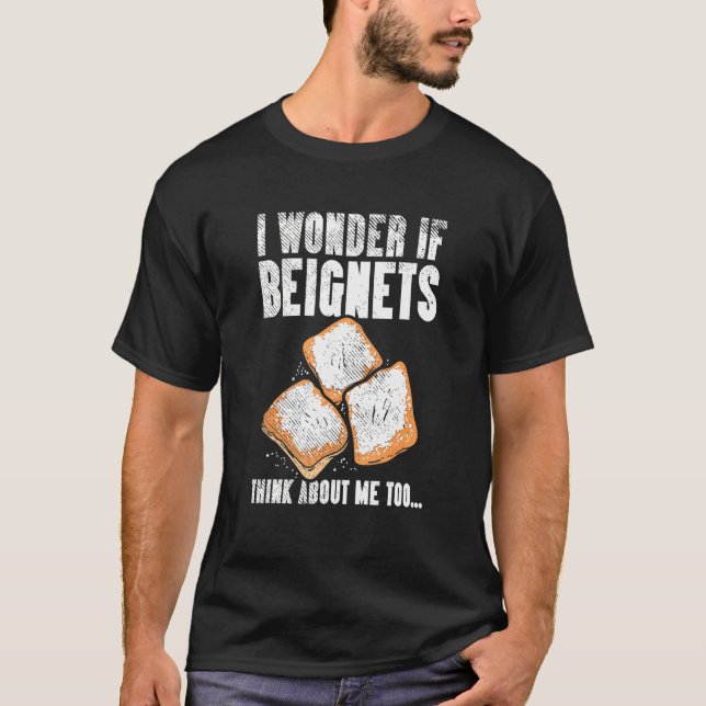 Camiseta Beignet Breakfast cita a Comida do café da manhã (Frente)